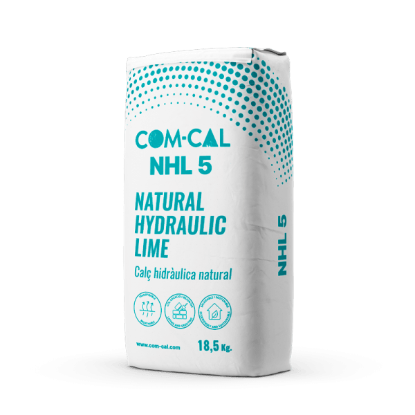 COM-CAL NHL5 CAL HIDRÁULICA NATURAL para morteros de cal