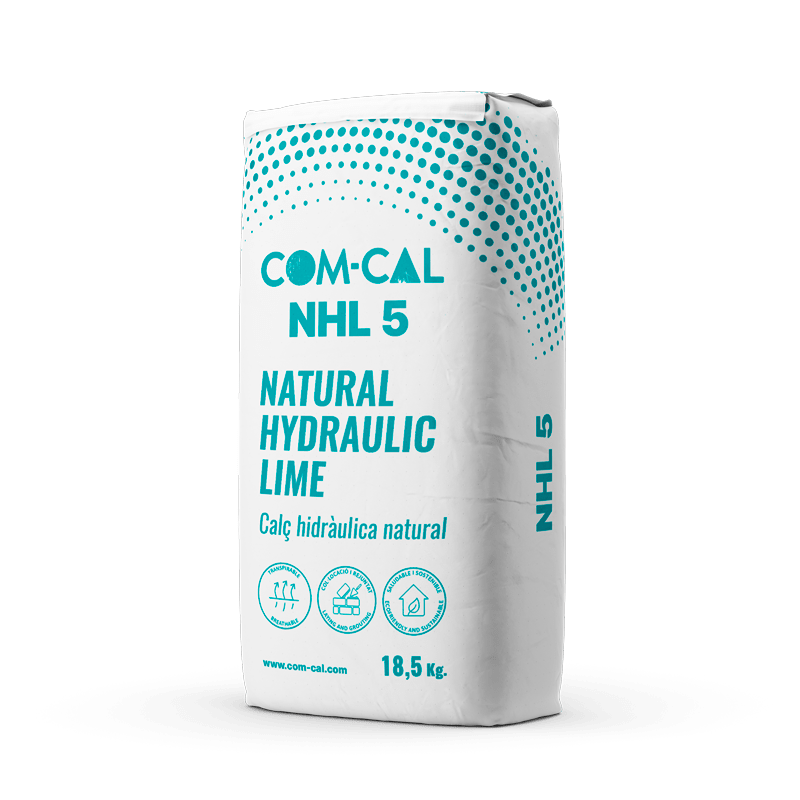 COM-CAL NHL5 CAL HIDRÁULICA NATURAL para morteros de cal